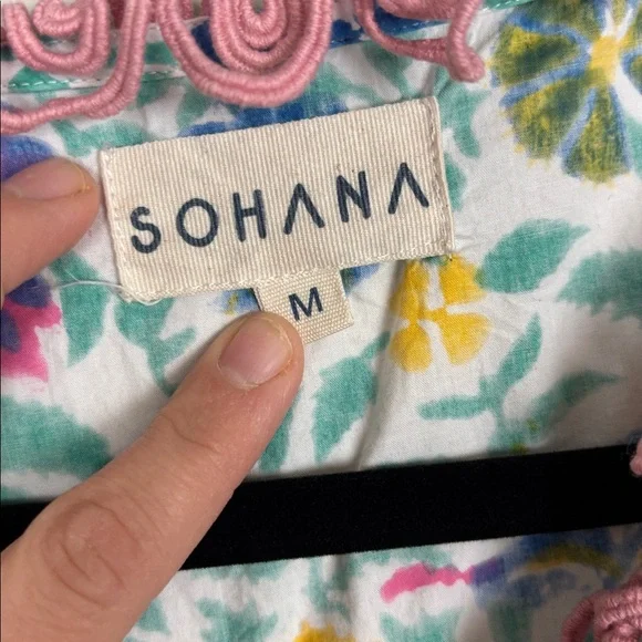 Sohana Colorful Floral Ruffle Dress - M - Picture 8 of 12